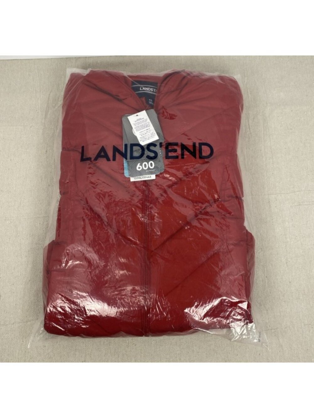 NEW Lands End Silver Premium Down 600 Filled RED Womens XS Coat *READ DESCRIPT* - Picture 14 of 15